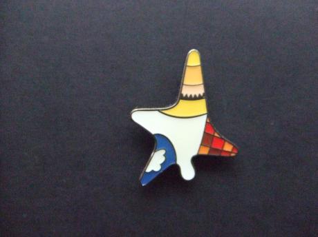 Onbekende pin diverse kleuren kunst